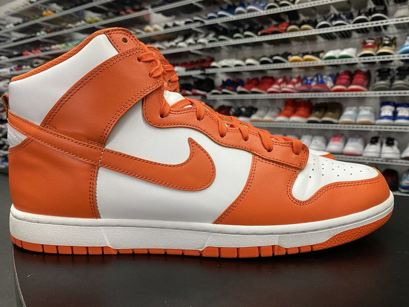 Nike Dunk High Syracuse Orange White 2021 DD1399-101 Men's Size 10 - Hype Stew Sneakers Detroit