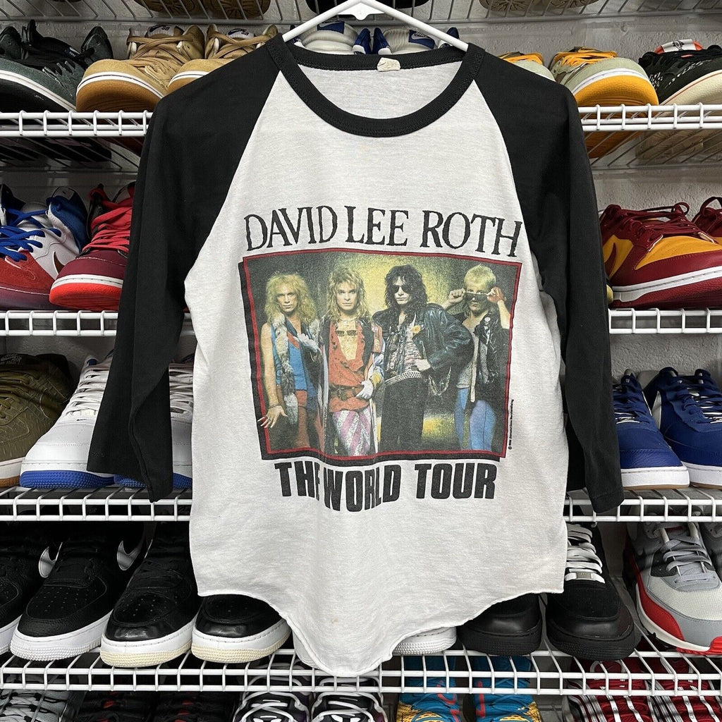 Vintage 1986 David Lee Roth Eat'em & Smile The World Tour Shirt Size M - Hype Stew Sneakers Detroit