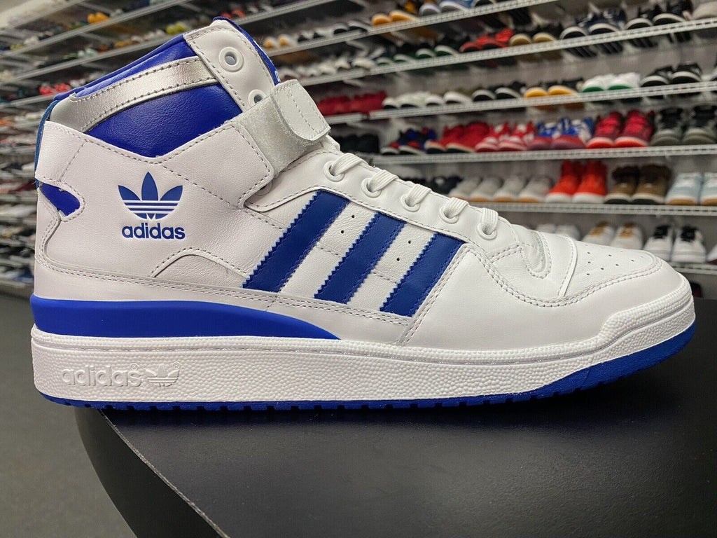 Adidas Originals Forum Mid Royal Blue White Sneakers Shoes FY4976 Men's Size 13 - Hype Stew Sneakers Detroit