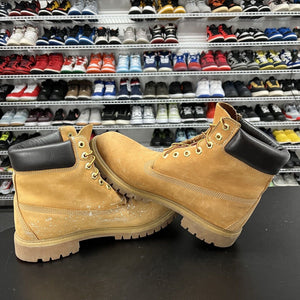 Timberland Men's 6 Inch Premium Waterproof Boots Wheat Nubuck Men's Size 10.5 - Hype Stew Sneakers Detroit