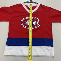 1980s Vintage Face Off Montreal Canadiens NHL Jersey Youth Size Medium Made USA - Hype Stew Sneakers Detroit
