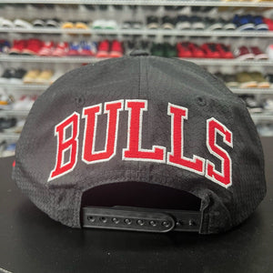 Vintage 2000s Mitchell & Ness Chicago Bulls Retro 90s Logo Snap Back Hat - Hype Stew Sneakers Detroit