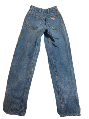 Vtg Guess Side Zip Skinny Jeans Size 26 Georges Marciano 80ƒ??s - Hype Stew Sneakers Detroit