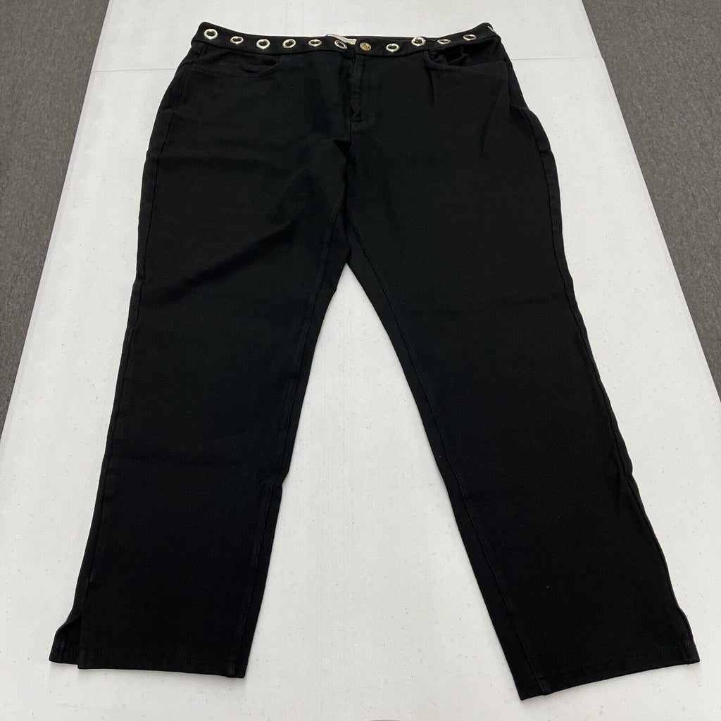 Michael Kors Womens Stretch Jeans/Jegging Black Size XL