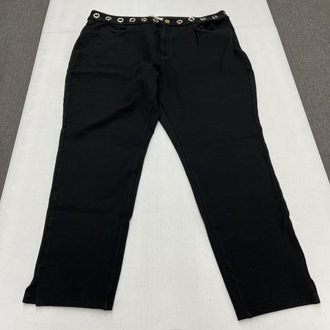 Michael Kors Womens Stretch Jeans/Jegging Black Size XL