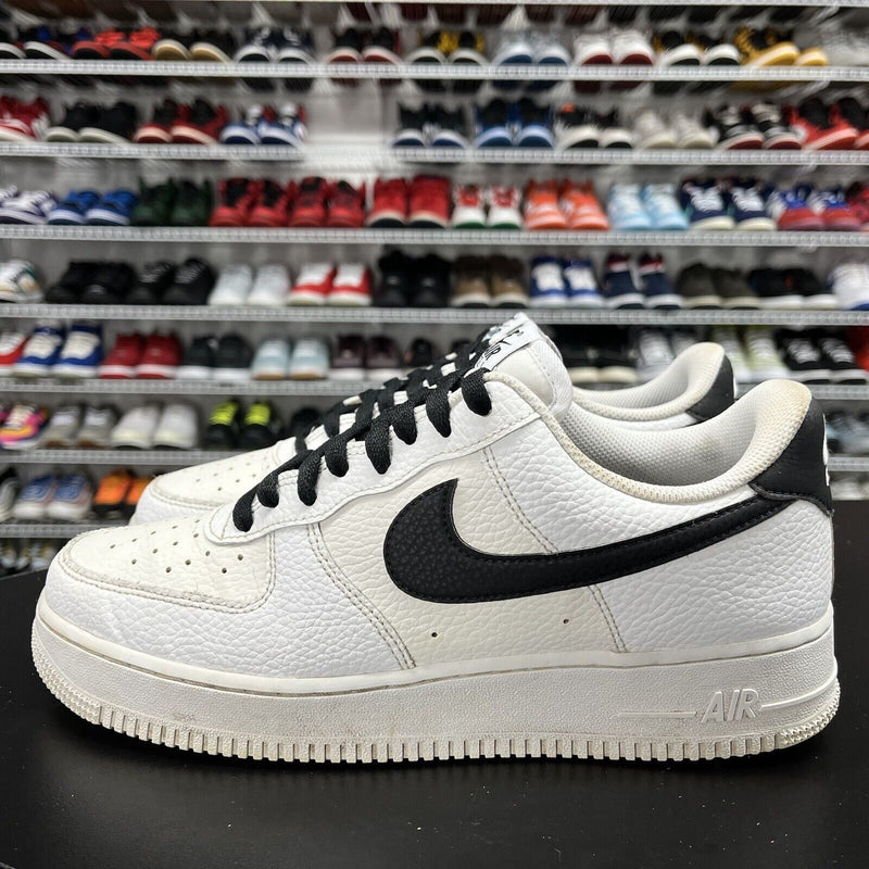 Nike Air Force 1 Low '07 White Black Pebbled Leather CT2302-100 Men's Size 10 - Hype Stew Sneakers Detroit