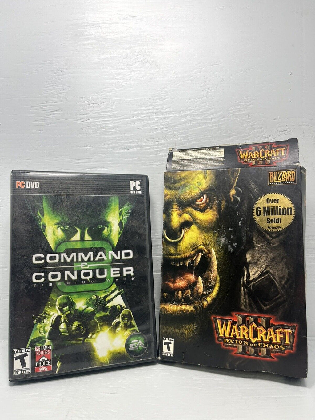 Command And Conquer 3 Tiberium Wars PC DVD ROM & Warcraft 3 Reign Of Chaos PC - Hype Stew Sneakers Detroit