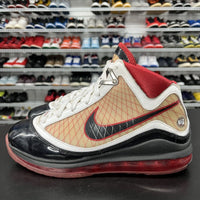 Nike Air Max Lebron VII 7 Red White Black 2009 375793-101 Men's Size 7Y - Hype Stew Sneakers Detroit