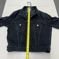 Helmut Lang Classic Black Denim Jean Jacket Blouson Men's Size M Women's Size XL - Hype Stew Sneakers Detroit