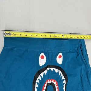 Vtg Y2K A Bathing Ape Bape OG Shark Shorts Light Blue Size 2XL - Hype Stew Sneakers Detroit