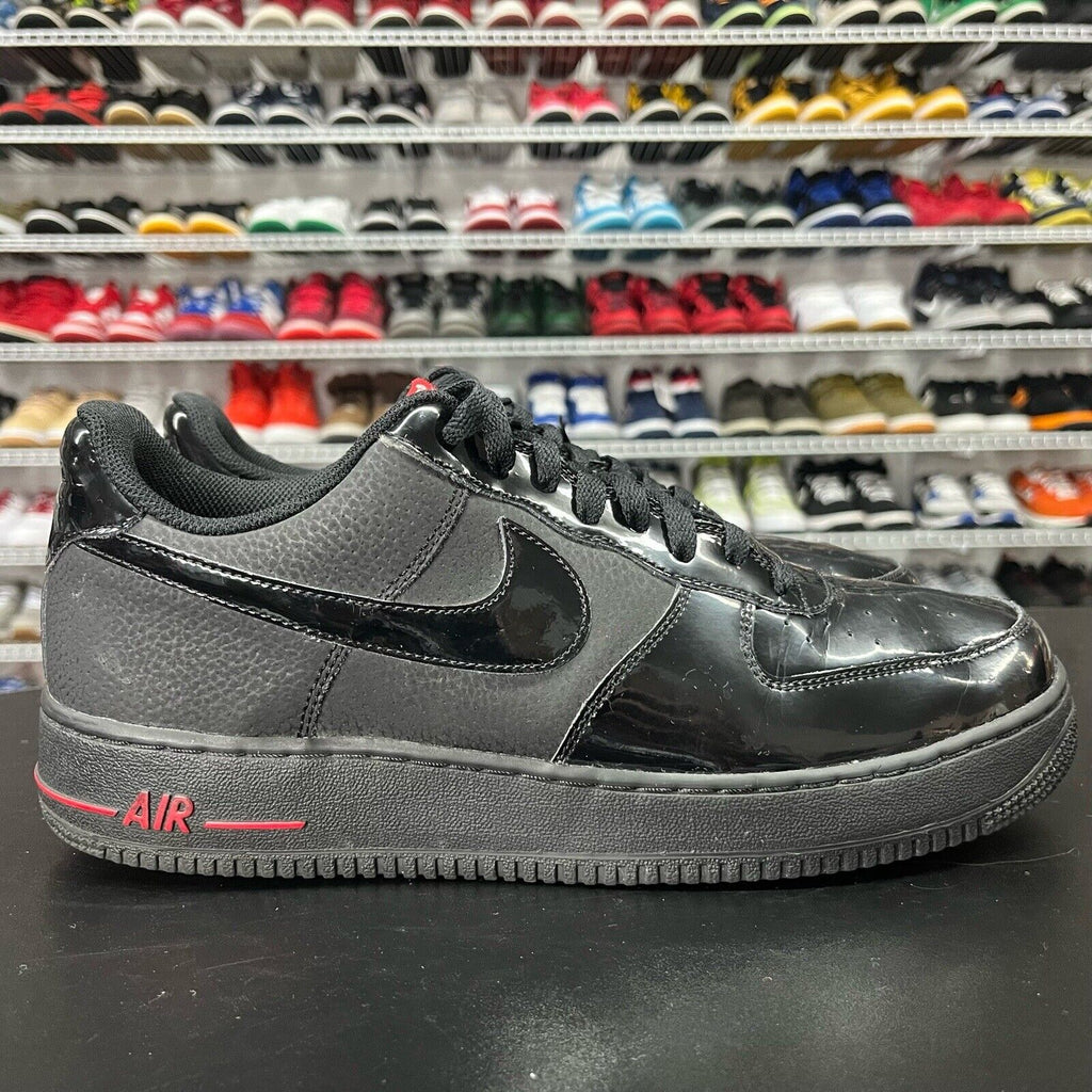 Nike Air Force 1 low '07 Black Sport Red 315122-021 Men's Size 10 - Hype Stew Sneakers Detroit