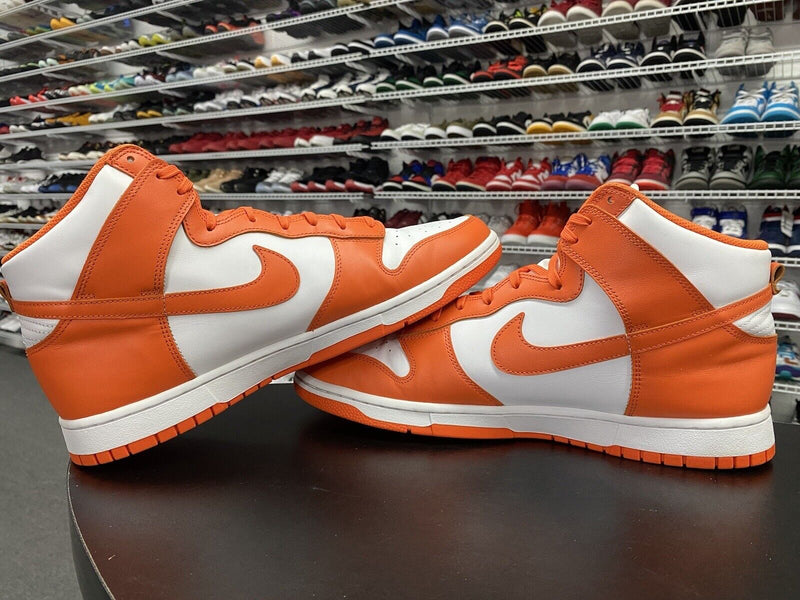 Nike Dunk High Syracuse Orange White 2021 DD1399-101 Men's Size 10 - Hype Stew Sneakers Detroit