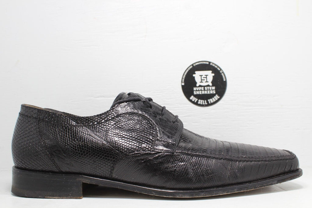 City Slickers Genuine Lizard Oxford Black Men's Size 13 - Hype Stew Sneakers Detroit