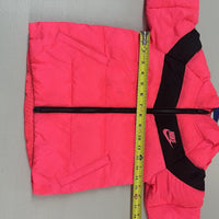 Nike Girls/Unisex Size 4 Synthetic-Fill Padded Jacket Racer Pink Hooded Coat - Hype Stew Sneakers Detroit