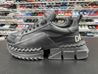 Dolce & Gabbana ƒ??Super Kingƒ?� Black Sneakers Shoes Men's Size UK 6.5 US 7.5 - Hype Stew Sneakers Detroit