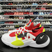 Nike Huarache Edge Txt Youth White Red Neon Yellow AQ2431-100 Size 6Y - Hype Stew Sneakers Detroit