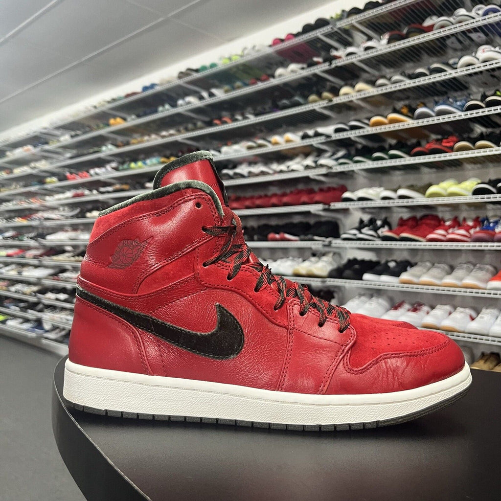 Nike Air Jordan 1 Retro High Premier Red Green (332134-631) Men's Size 12 - Hype Stew Sneakers Detroit