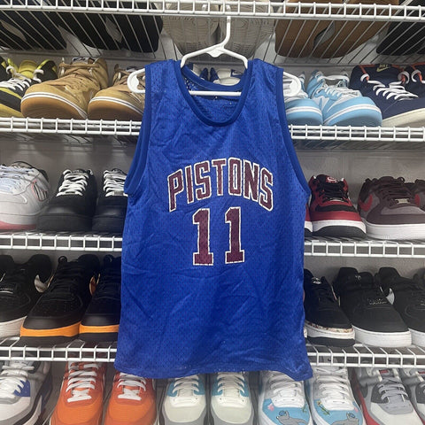 Rare Vintage 80s Elias Brothers NBA Detroit Pistons Isiah Thomas Jersey Kids M