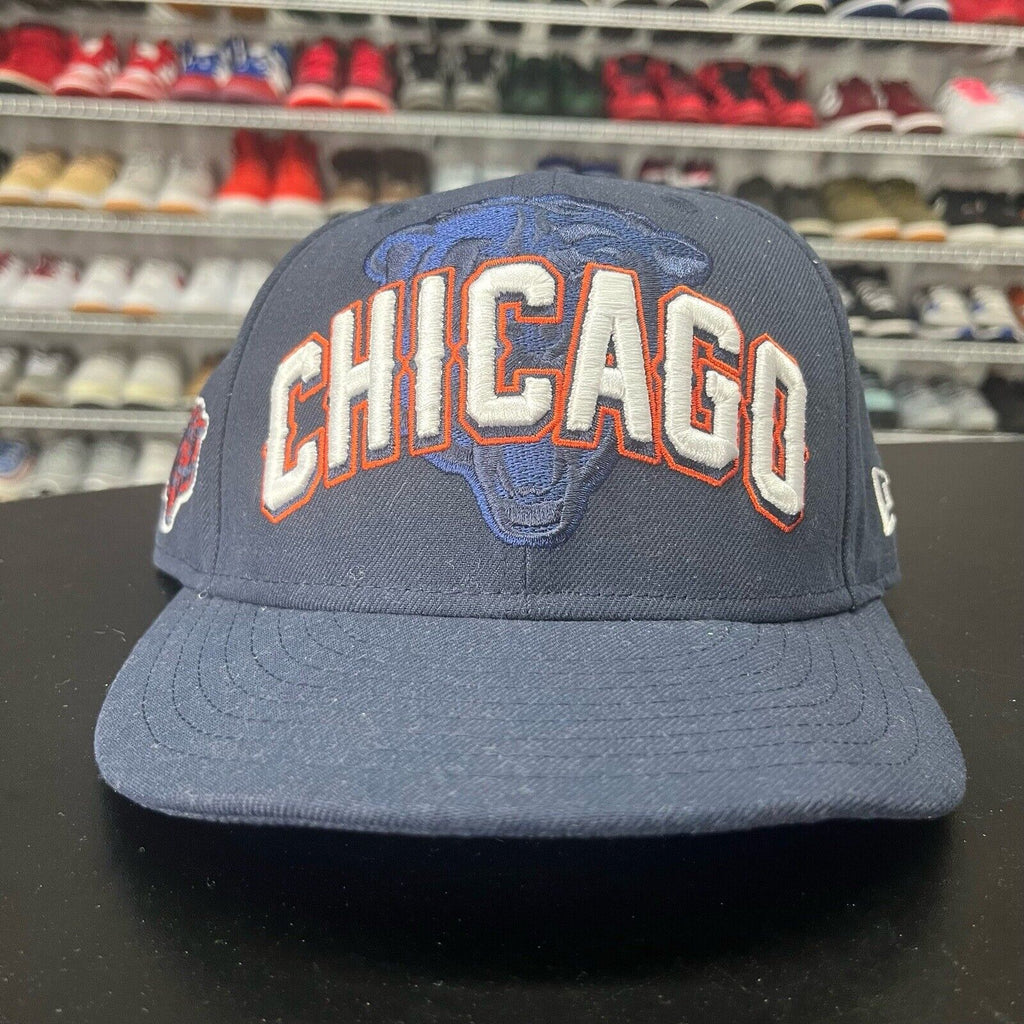 VTG 2000s Y2K New Era Chicago Bears Alternate Logo Fitted Hat Size 7 1/4 - Hype Stew Sneakers Detroit