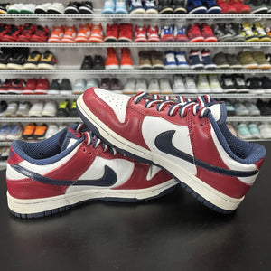 Retro Nike Women's Dunk Low USA 309324-144 White/Mid Navy-Deep Red US Size 6.5 - Hype Stew Sneakers Detroit