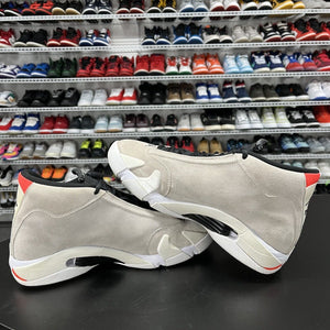 Nike Men's Air Jordan 14 Desert Sand Gray Basketball Shoe 487471-021 Men's Size 9 - Hype Stew Sneakers Detroit