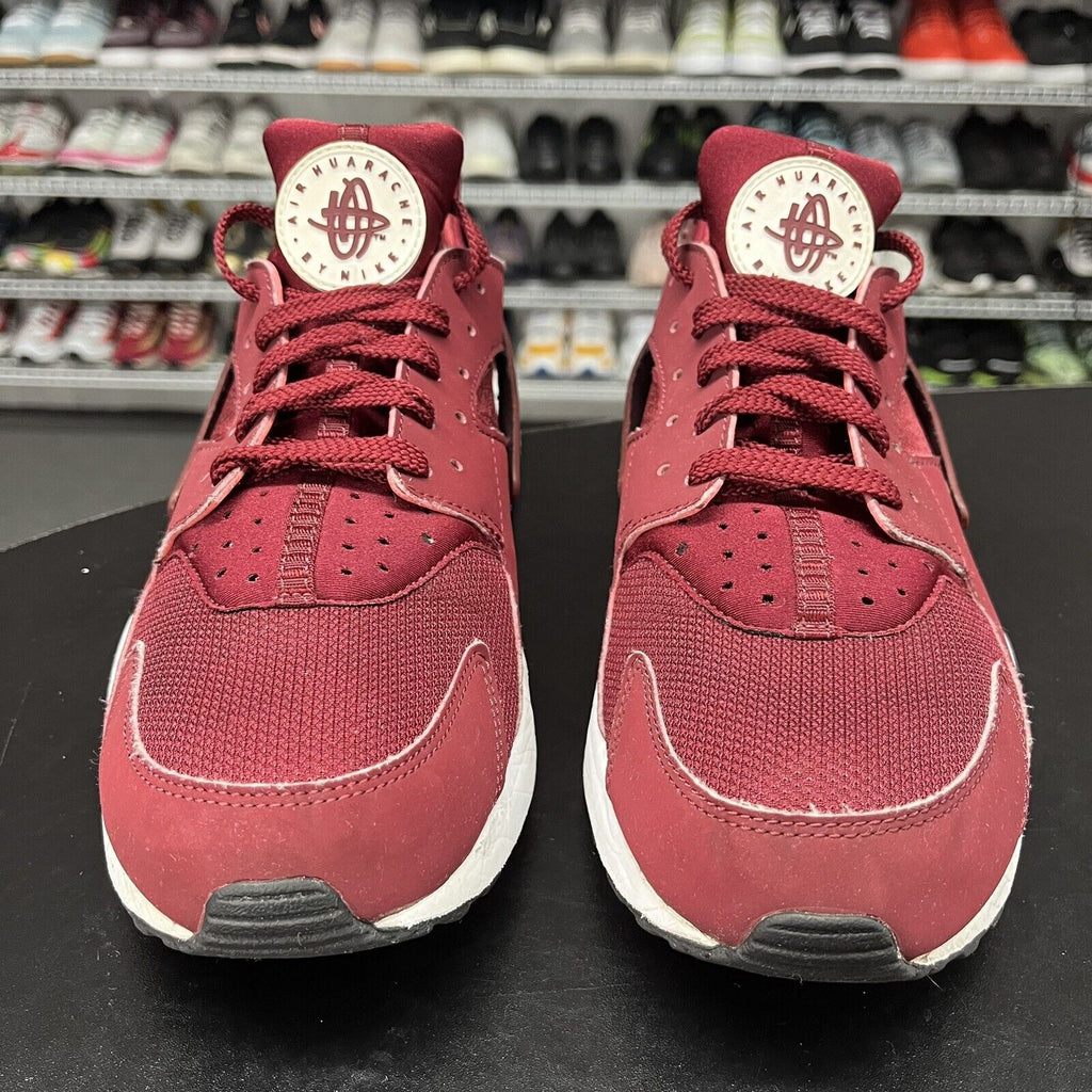 Nike Mens Air Huarache Run Team Red Burgundy 318429-606 Men's Size 11.5