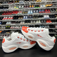 Reebok Question Low Patent Leather Toe Orange GS FY2344 Youth Size 7