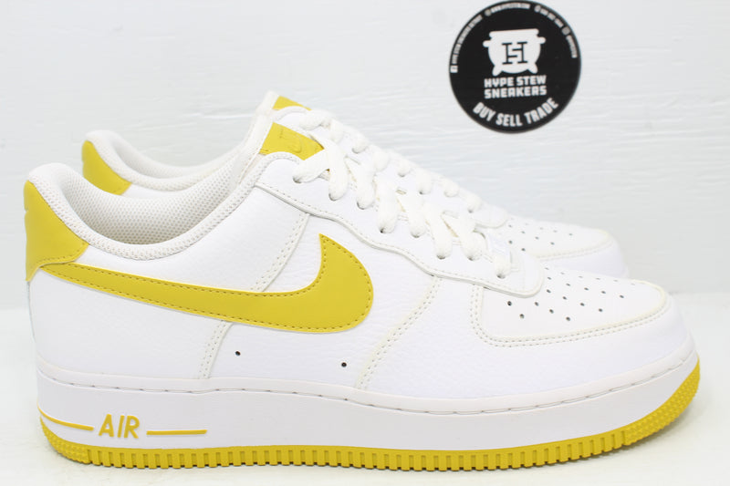 Nike Air Force 1 Low Patent White Bright Citron (W) - Hype Stew Sneakers Detroit