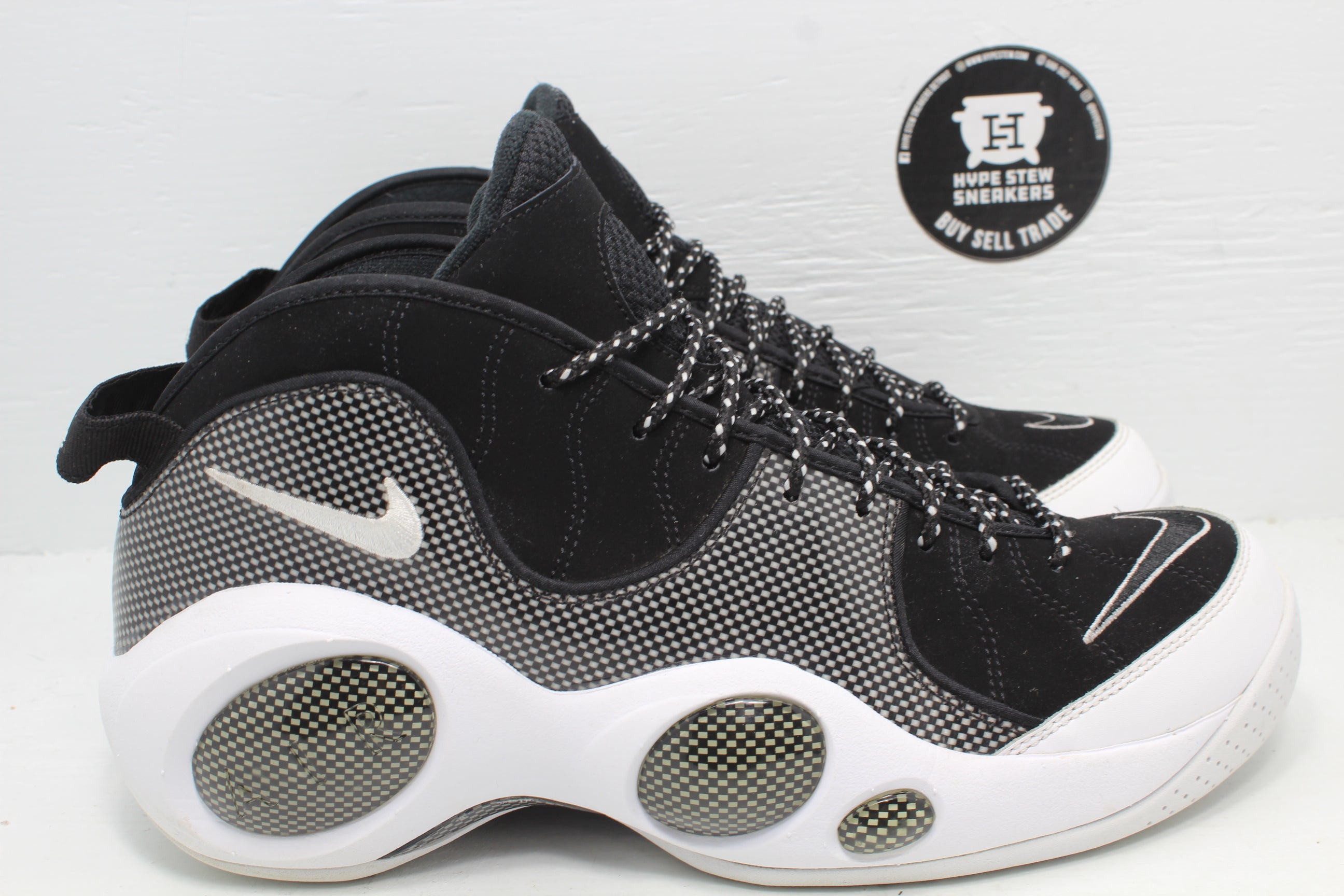 Nike Air Zoom Flight 95 Black Metallic Silver | Hype Stew Sneakers