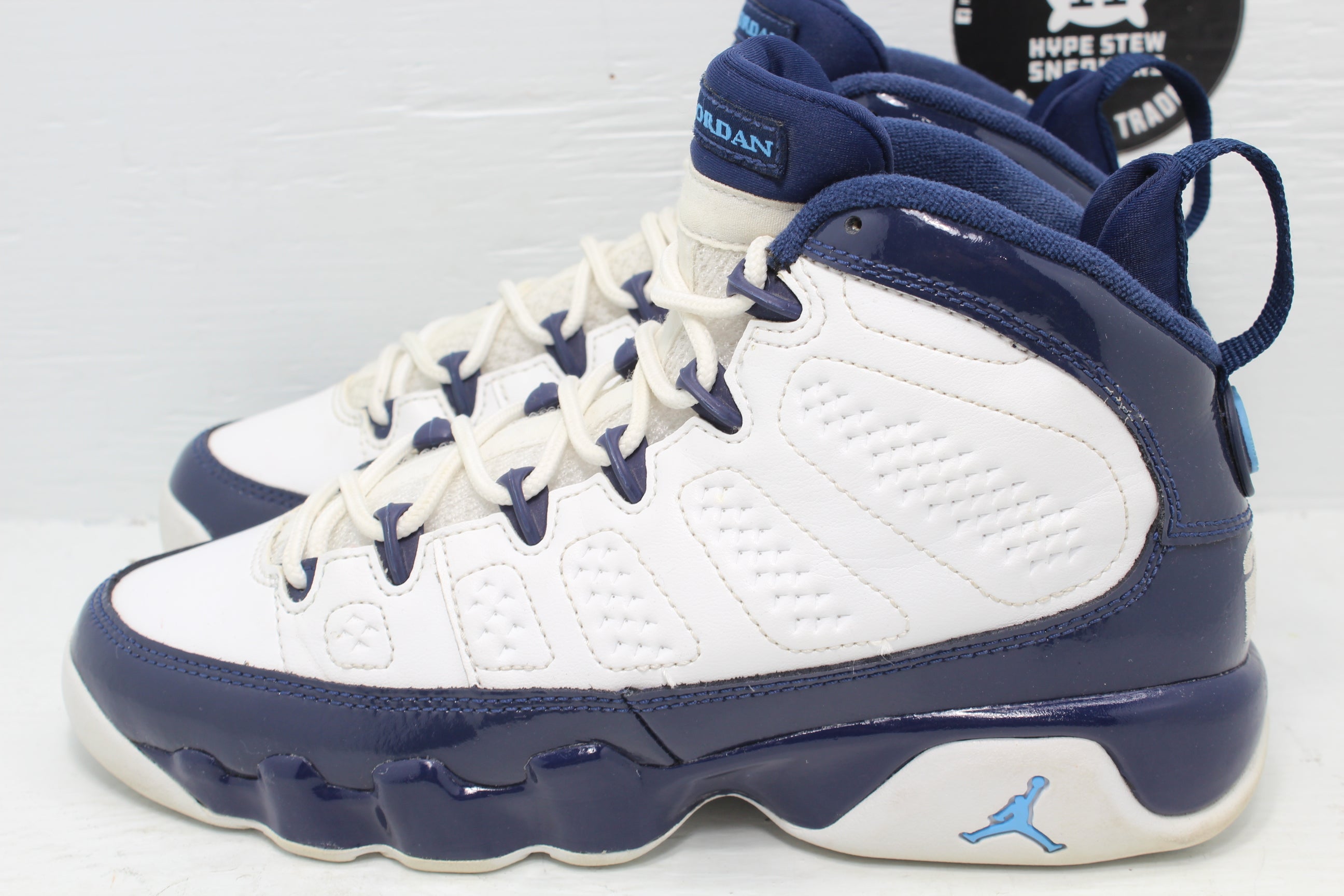 Nike Air Jordan 9 Pearl Blue GS Hype Stew Sneakers Detroit