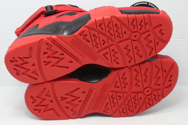 Nike Air Raid 2021 Retro Red White Black sneaker detailed look 
