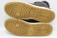Nike Air Jordan 1 Black Metallic Gold (GS) - Hype Stew Sneakers Detroit