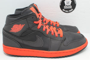 Nike Air Jordan 1 Mid Black Infrared - Hype Stew Sneakers Detroit