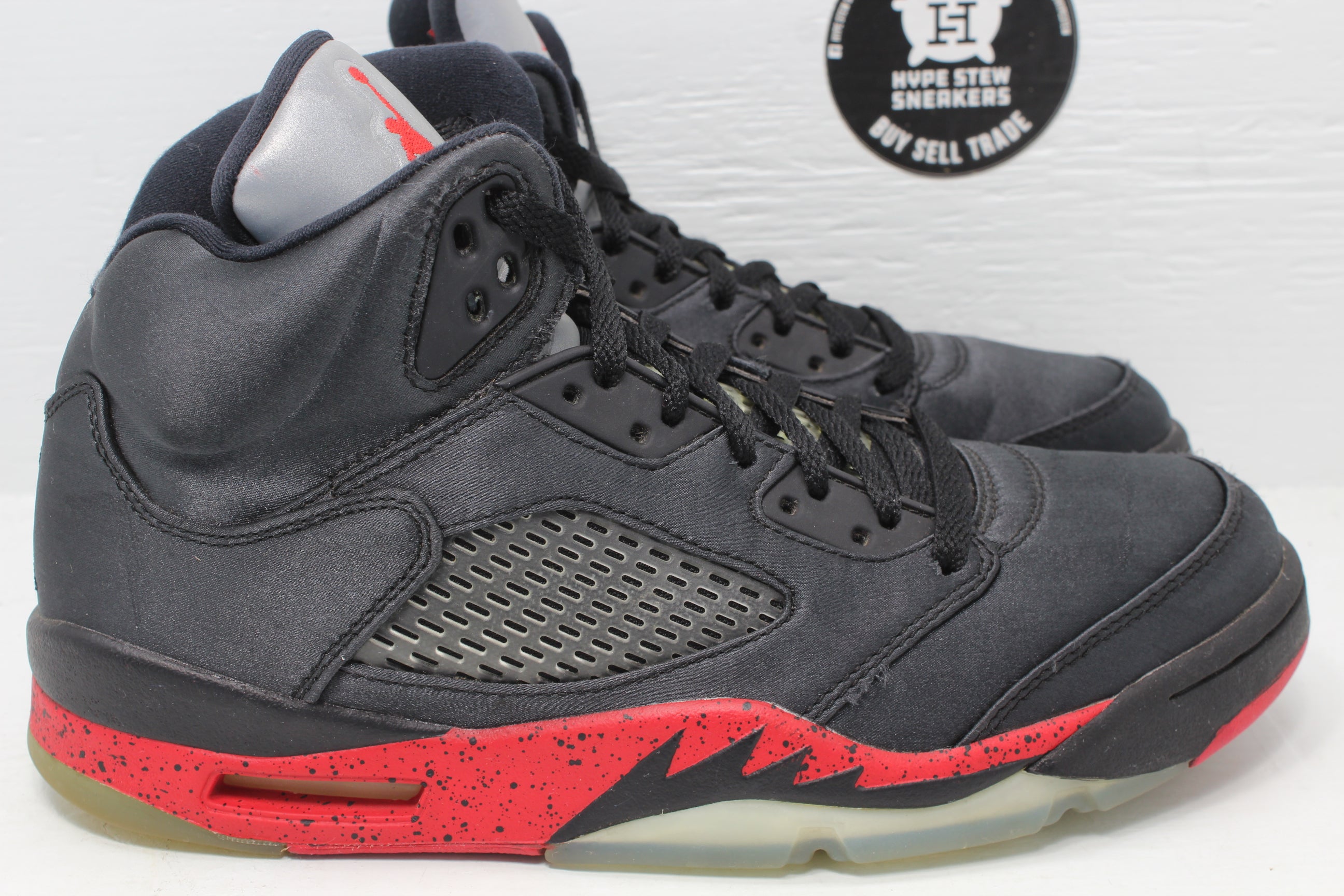 Nike Air Jordan Satin Bred No Insoles Hype Stew Sneakers Detroit