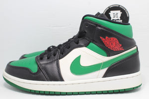 Nike Air Jordan 1 Mid Green Toe - Hype Stew Sneakers Detroit