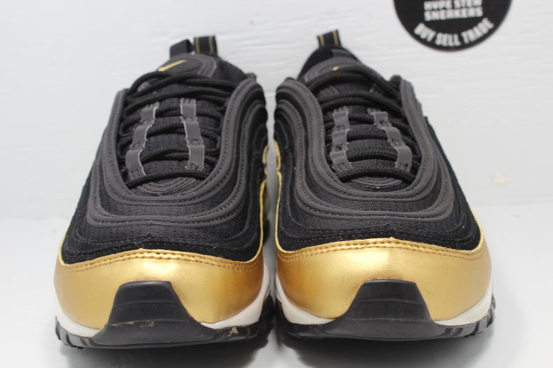 Nike Air Max 97 Black Metallic Gold (GS) - Hype Stew Sneakers Detroit
