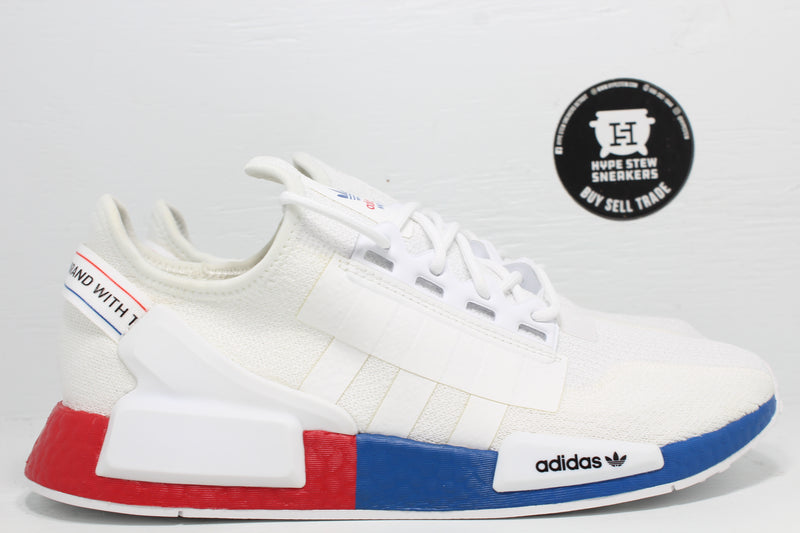 Adidas NMD R1 White Red Blue - Hype Stew Sneakers Detroit