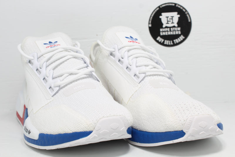 Adidas NMD R1 White Red Blue - Hype Stew Sneakers Detroit