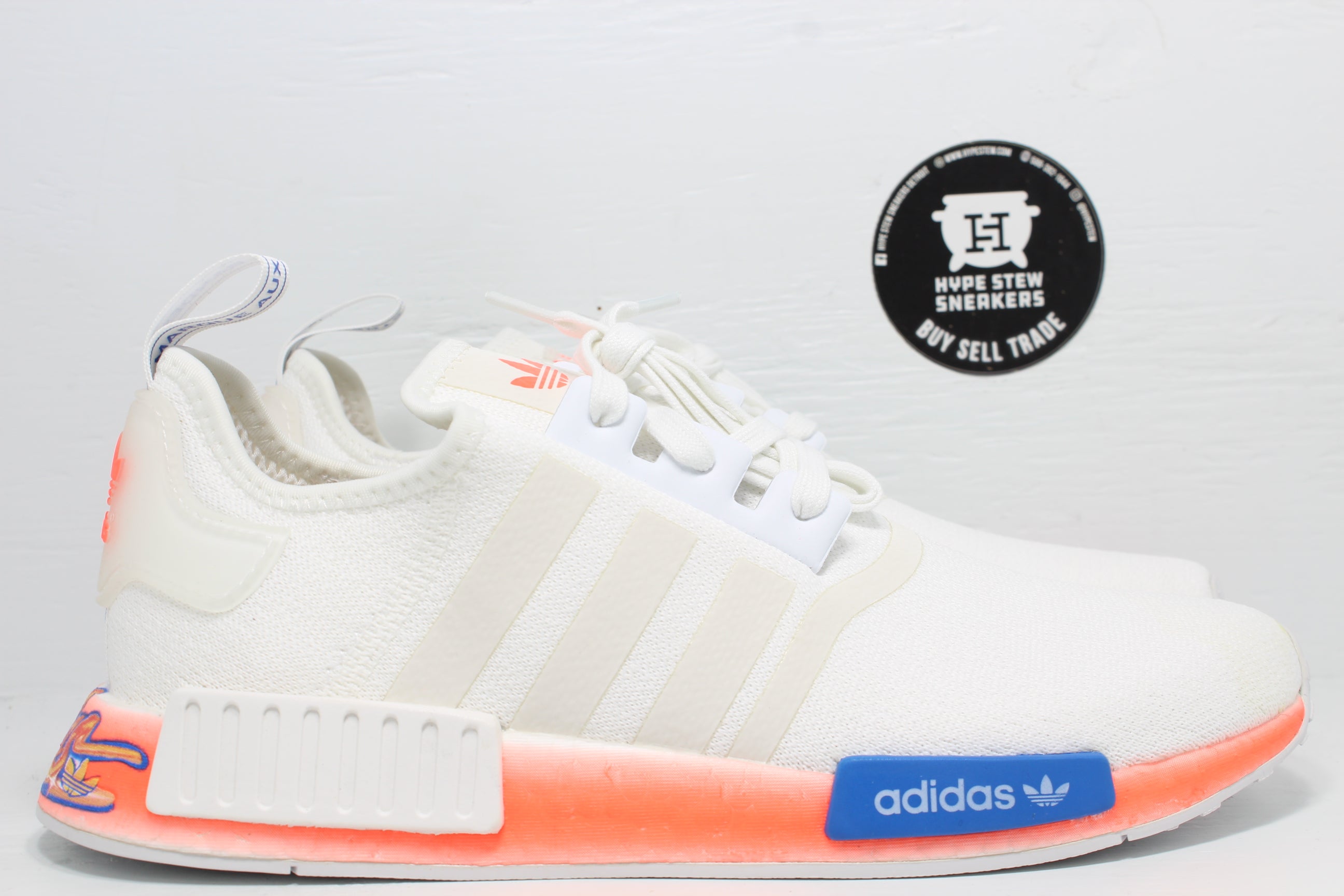 Adidas NMD_R1 Cloud White Orange– Hype Stew Sneakers Detroit