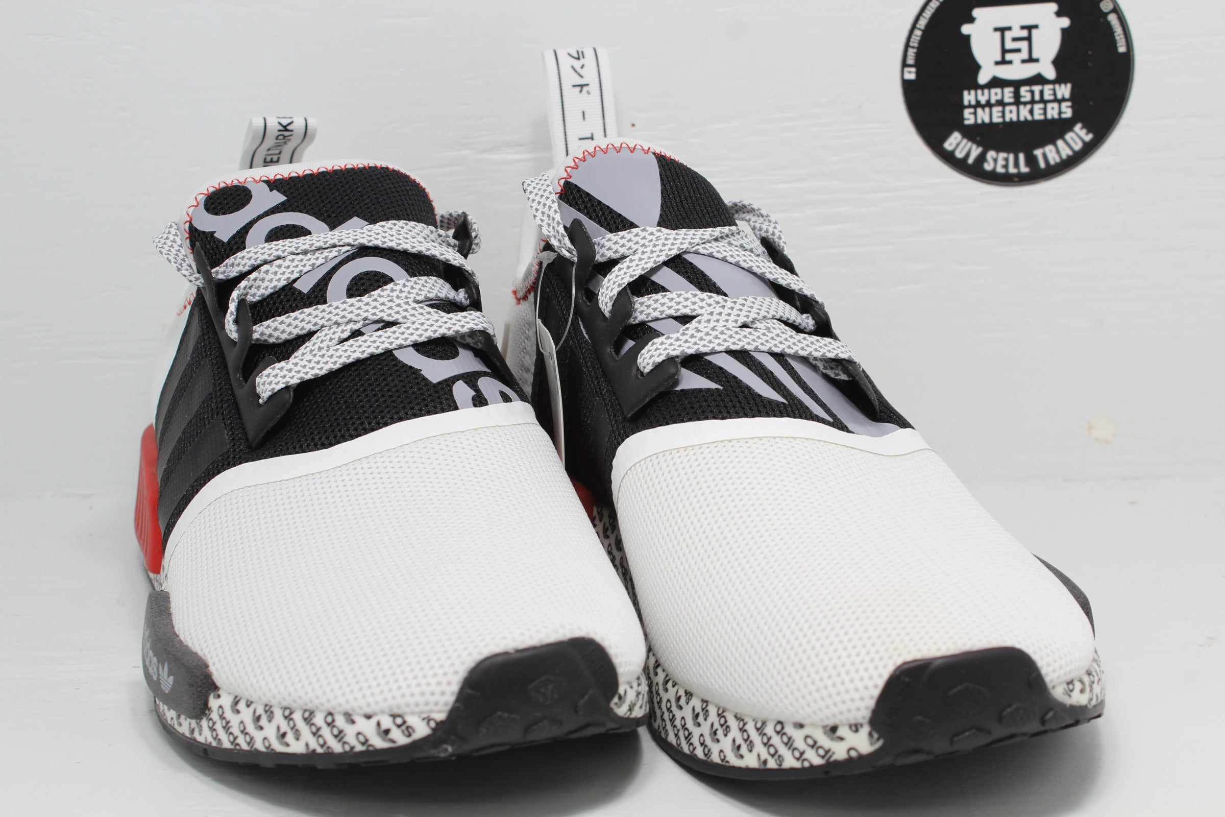 zag Tussendoortje straf Adidas NMD R1 Boost Print White Black Red | Hype Stew Sneakers Detroit
