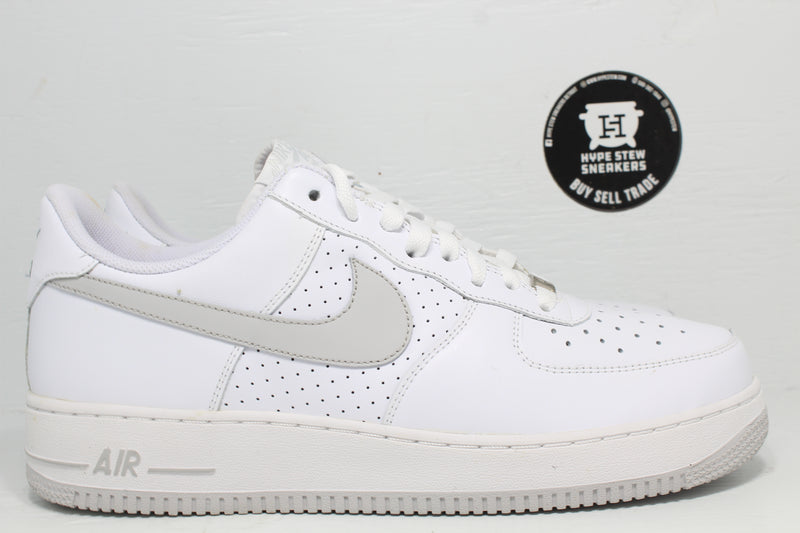 Nike Air Force 1 Low '07 White Perforated Neutral Grey - Hype Stew Sneakers Detroit