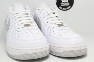Nike Air Force 1 Low '07 White Perforated Neutral Grey - Hype Stew Sneakers Detroit