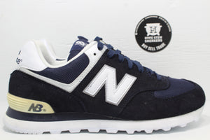New Balance 574 Encap Navy Blue White - Hype Stew Sneakers Detroit