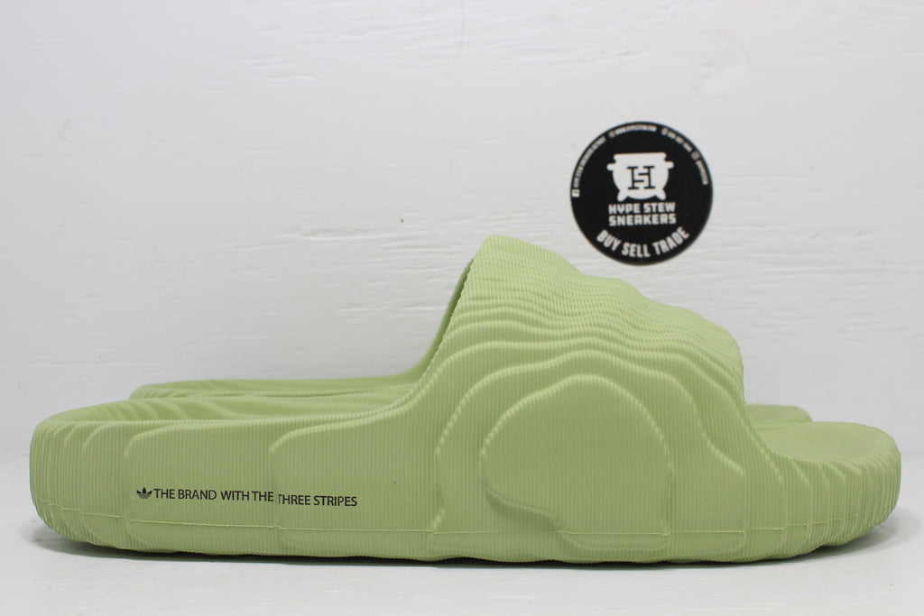 Adidas Adilette 22 Slides Magic Lime - Hype Stew Sneakers Detroit