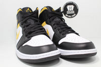 Nike Air Jordan 1 Mid White Pollen Black - Hype Stew Sneakers Detroit