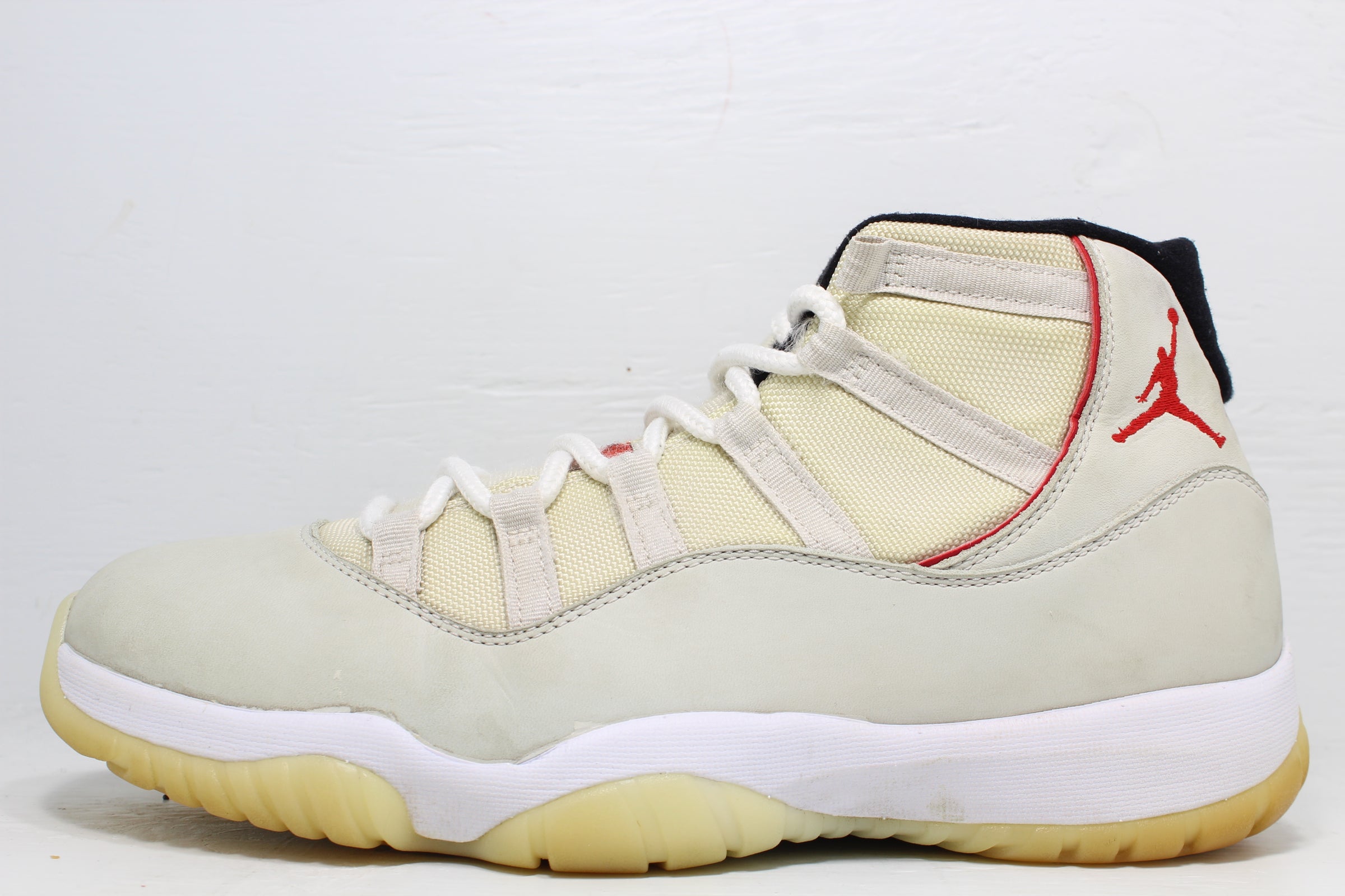 Jordan 11 cream red Clearance