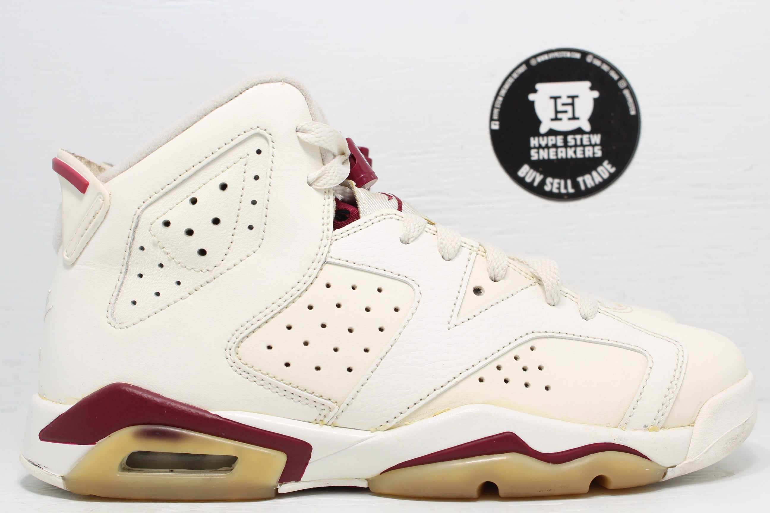 Nike Air Jordan 6 Maroon (2015) (GS) | Hype Stew Sneakers Detroit