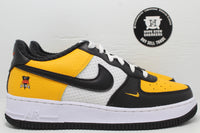 Nike Air Force 1 Low Black Gold Jersey Mesh (GS) - Hype Stew Sneakers Detroit