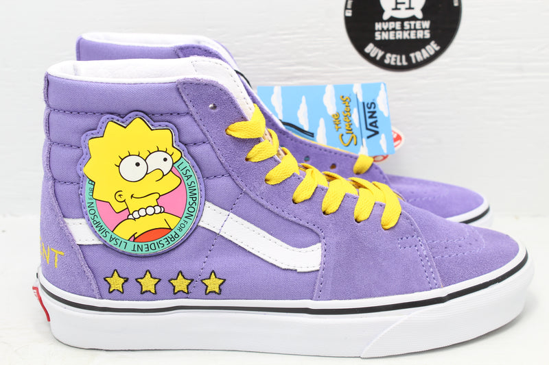 Vans Sk8-Hi The Simpsons Lisa - Hype Stew Sneakers Detroit