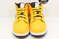 Nike Air Jordan 1 Mid University Gold Black (GS) - Hype Stew Sneakers Detroit